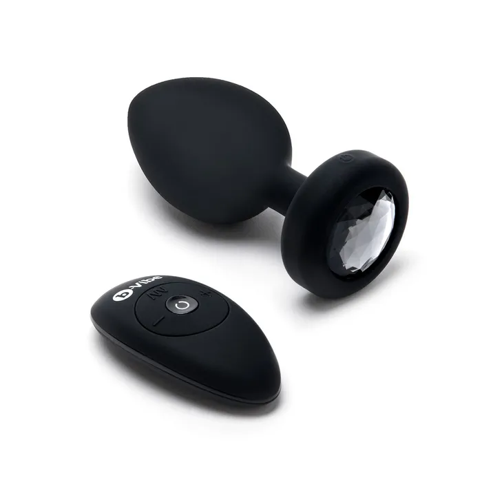b-Vibe Anal | B-Vibe Vibrating Jewel Plug 2XL - Black