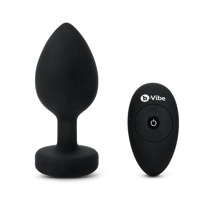 b-Vibe Anal | B-Vibe Vibrating Jewel Plug 2XL - Black
