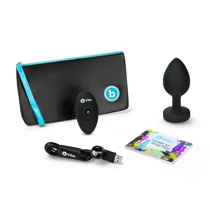 b-Vibe Anal | B-Vibe Vibrating Jewel Plug 2XL - Black