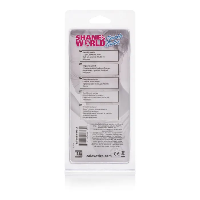 Female Sex Toys | CalExotics Shane's World Sparkle Bullet - Pink Female Sex Toys | CalExotics Shane's World Sparkle Bullet - Pink