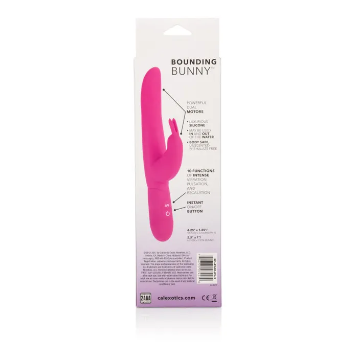 Vibrators | CalExotics Posh 10-Function Silicone Bounding Bunny - Pink Vibrators | CalExotics Posh 10-Function Silicone Bounding Bunny - Pink