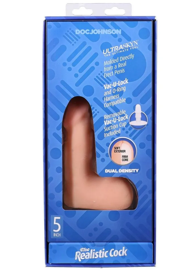 Dildos The Realistic Cock with Balls Ultraskyn Removable VacULock Suction Cup The Realistic Cock Dildos The Realistic Cock with Balls Ultraskyn Removable VacULock Suction Cup The Realistic Cock