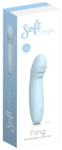 Playful Female Sex Toys Soft by Playful Fling Rechargeable GSpot Vibrator