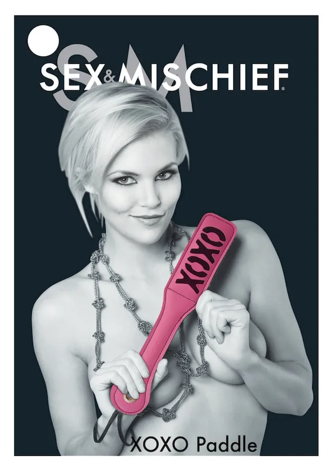 Vibrators Sex Mischief Blush Xoxo Pinkblack Paddle Sport Sheets