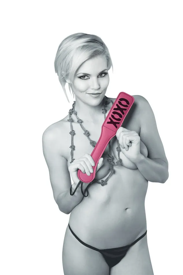 Vibrators Sex Mischief Blush Xoxo Pinkblack Paddle Sport Sheets