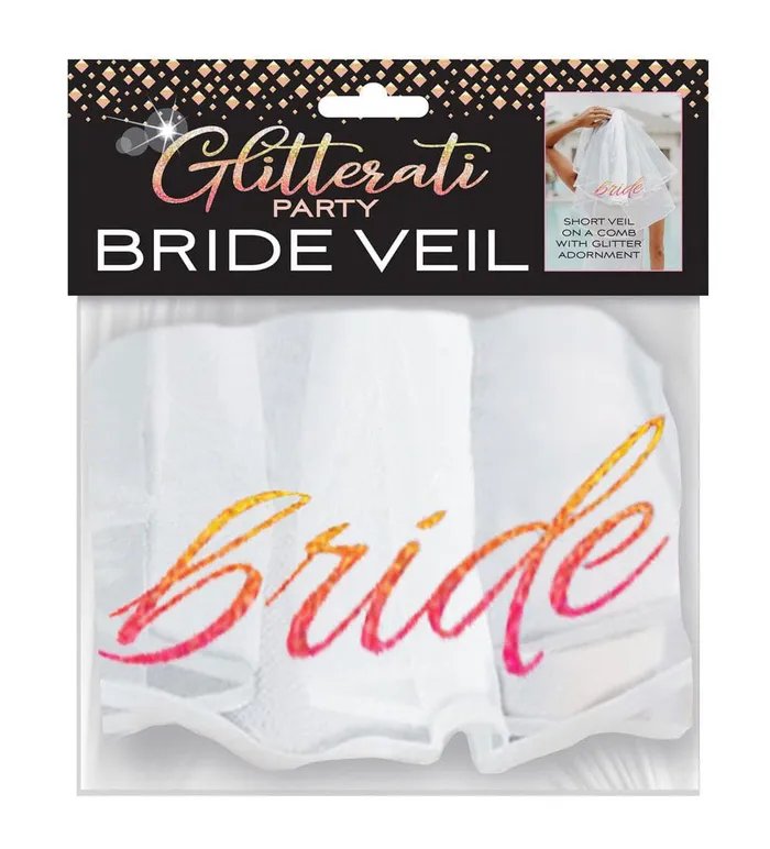 Glitterati Bride Veil White Little Genie Vibrators