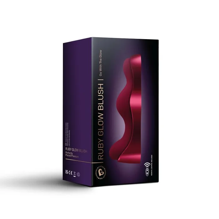 Ruby Glow Blush Ride On Vibrator w Remote Rocks Off Vibrators