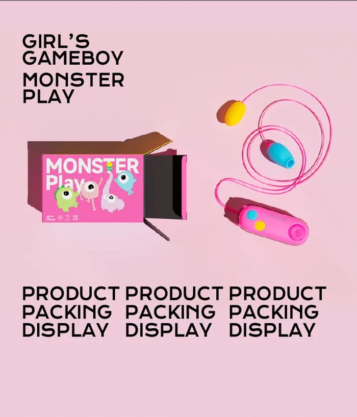 Monster Pub Female Sex Toys PALY Mini Handle Dual Suction Vibe Egg