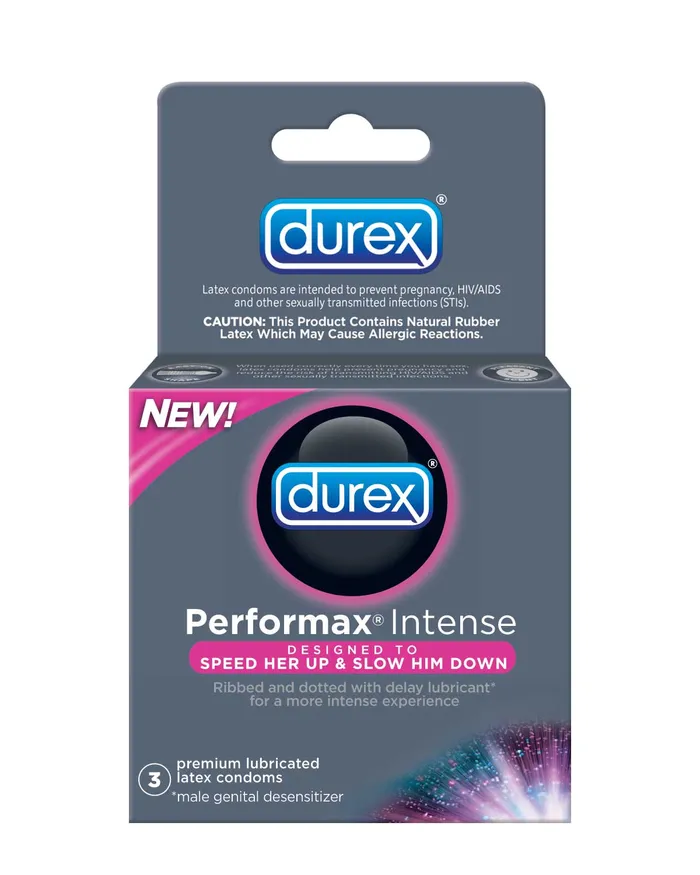 Durex Performax Intense 3 Pack Paradise Products Enhancers