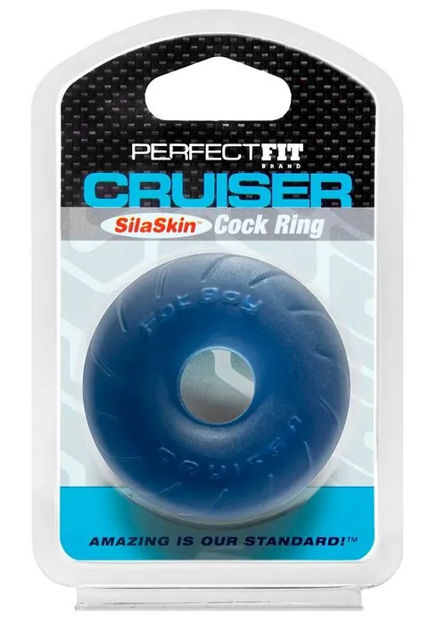 Perfect Fit Vibrators Sila Skin Cruiser Ring 25 Blue 
