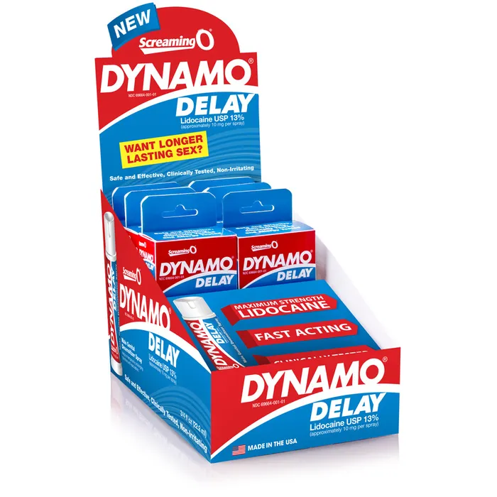 Vibrators Screaming O Dynamo Delay Spray 6pk Pop Box
