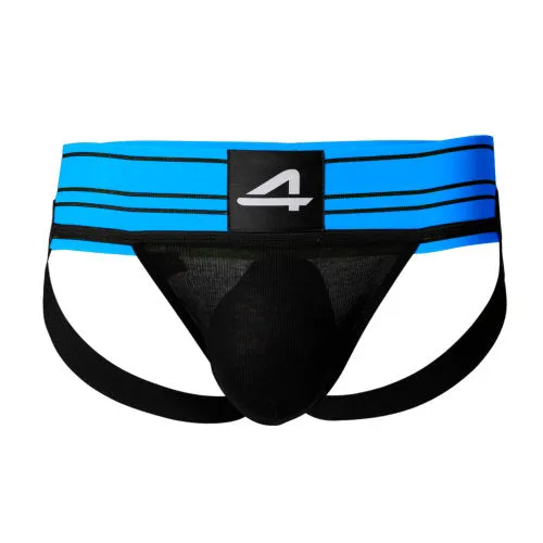 Cut 4 Men C4M Rugby Jockstrap Electric Blue Small Mens Underwear
