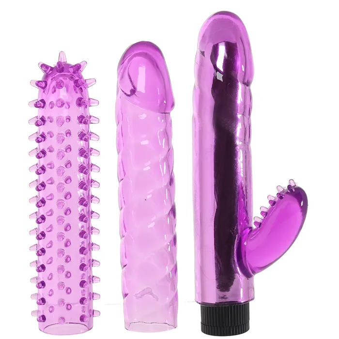 Adam Eve Vibrators The Complete Lovers Kit in Purple