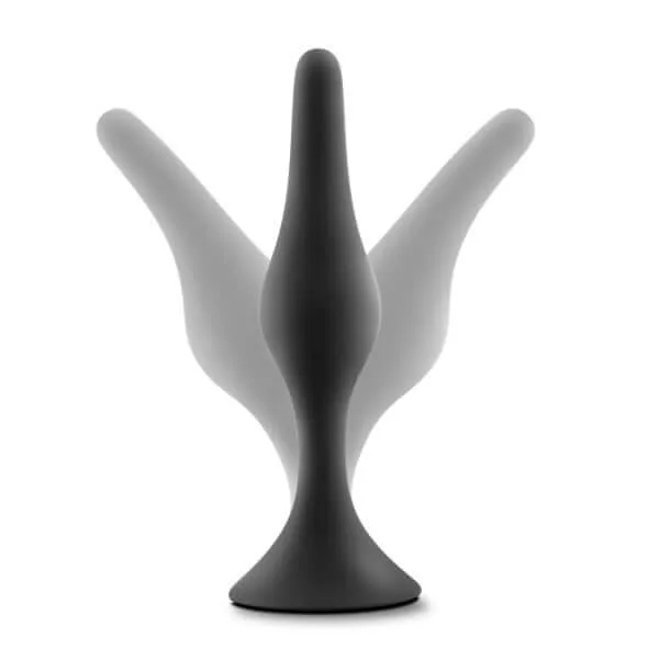 Anal Adventures Beginner Anal Plug Medium Black Blush Novelties Male Sex Toys