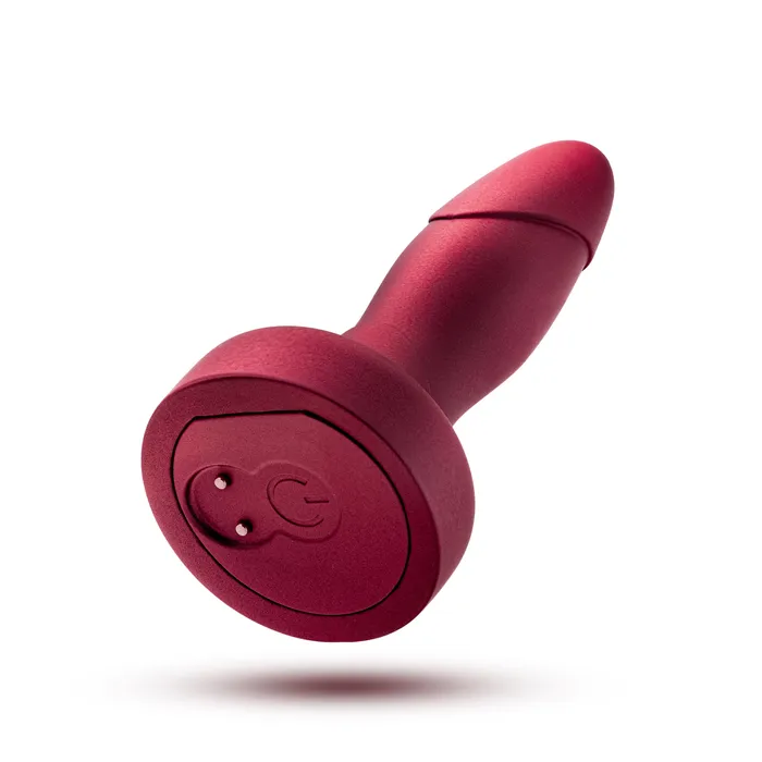 Anal Blush Anal Adventures Matrix By Blush Atomic Plug Tapered Tip With Gyrating Shaft Rotating Rimmer in Martian Wine Made from Pure Puria Silicone IPX7 Waterproof