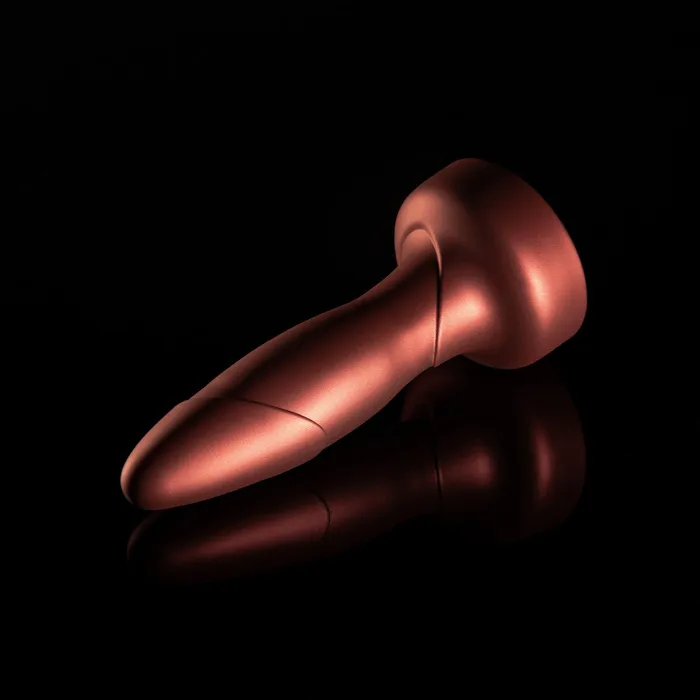 Anal Blush Anal Adventures Matrix By Blush Atomic Plug Tapered Tip With Gyrating Shaft Rotating Rimmer in Martian Wine Made from Pure Puria Silicone IPX7 Waterproof