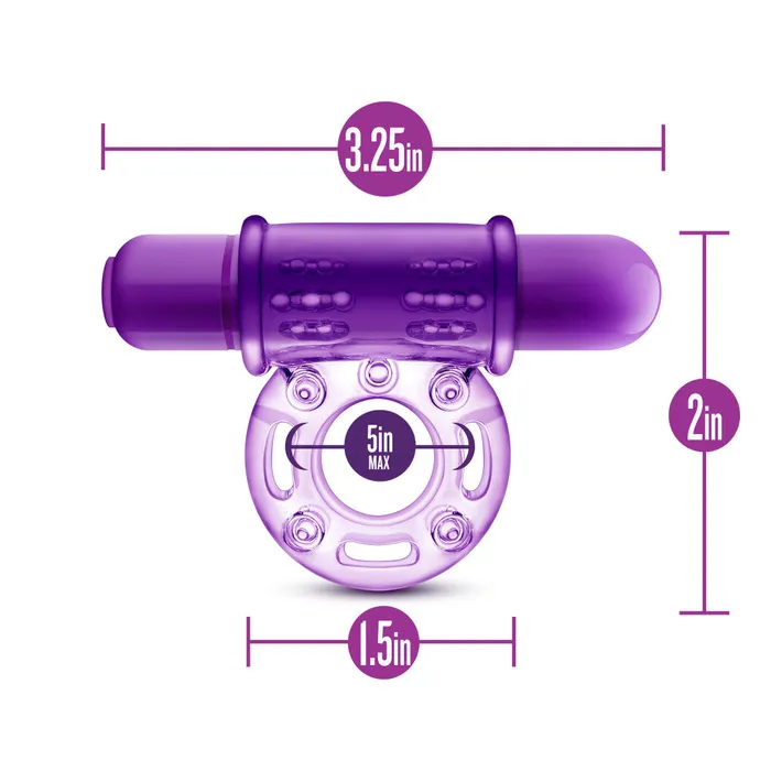 Blush Couples Play With Me By Blush Couples Play Purple Vibrating Penis Ring
