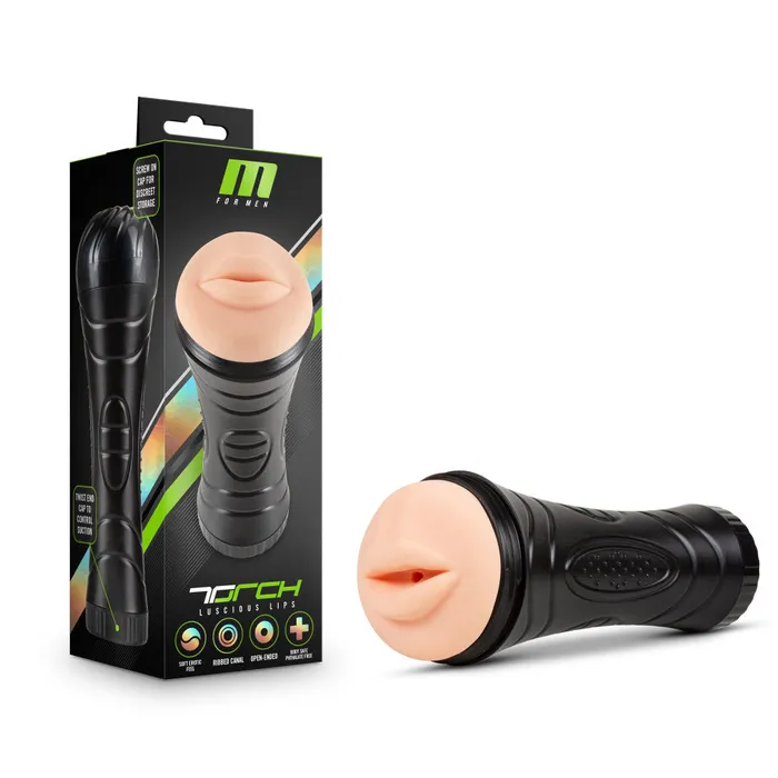 Blush Male Sex Toys M For Men By Blush The Torch Luscious Lips Vanilla Masturbator Stroker Blush Male Sex Toys M For Men By Blush The Torch Luscious Lips Vanilla Masturbator Stroker