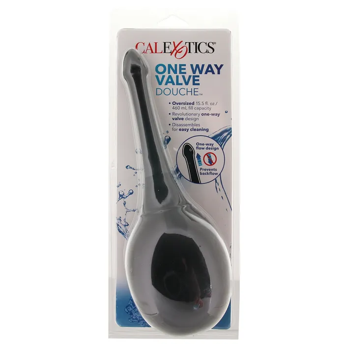 CalExotics Anal One Way Valve 155oz460ml Anal Douche in Black CalExotics Anal One Way Valve 155oz460ml Anal Douche in Black