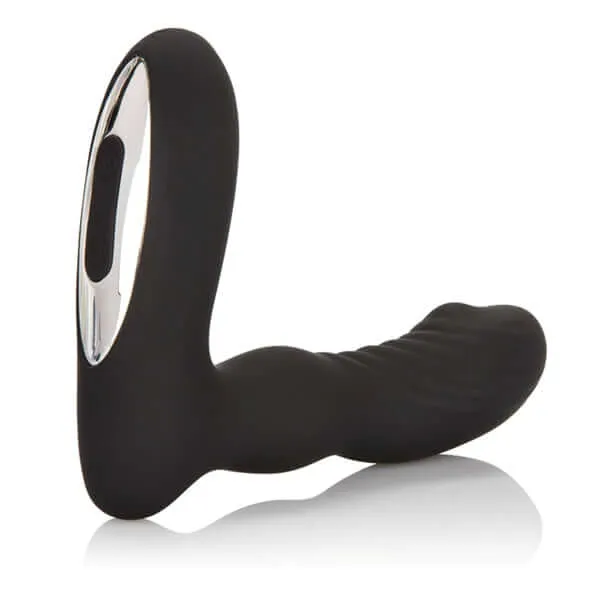 California Exotic Novelties Anal Eclipse Roller Ball Probe Black Rechargeable Prostate Massager with 12 Functions