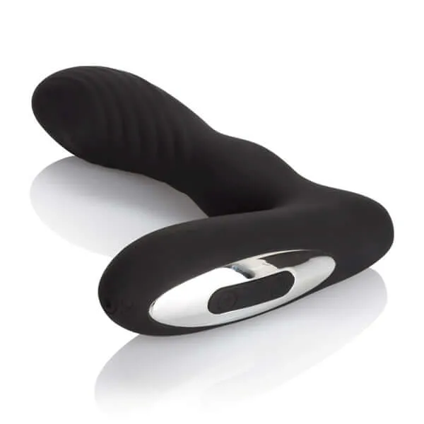 California Exotic Novelties Anal Eclipse Roller Ball Probe Black Rechargeable Prostate Massager with 12 Functions