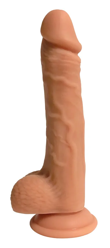CURVE NOVELTIES Dildos Easy Riders 9inch Dual Density Silicone Dong with Balls by Curve Toys Experience Realism in Intimacy