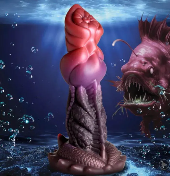 Dildos XR Brands CREATURE COCKS Deep Diver Silicone Dildo Ribbed Fantasy Design Suction Cup Base Dildos XR Brands CREATURE COCKS Deep Diver Silicone Dildo Ribbed Fantasy Design Suction Cup Base