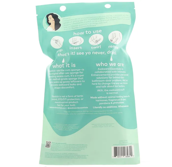 Doc Johnson Couples After Sex Clean Up Drip Stick 12 Pack Doc Johnson Couples After Sex Clean Up Drip Stick 12 Pack