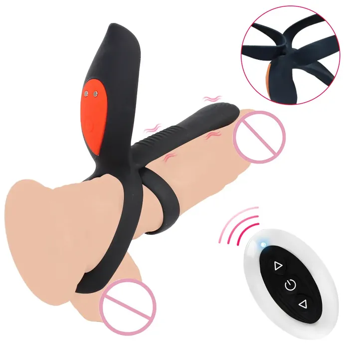 Dual Cock Ring Pro Vibratoy Shop Male Sex Toys