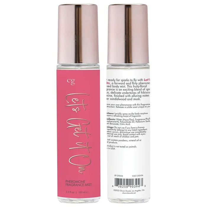 Female Sex Toys CLASSIC BRANDS CG Body Mist With PheromonesLets Get It On 35oz