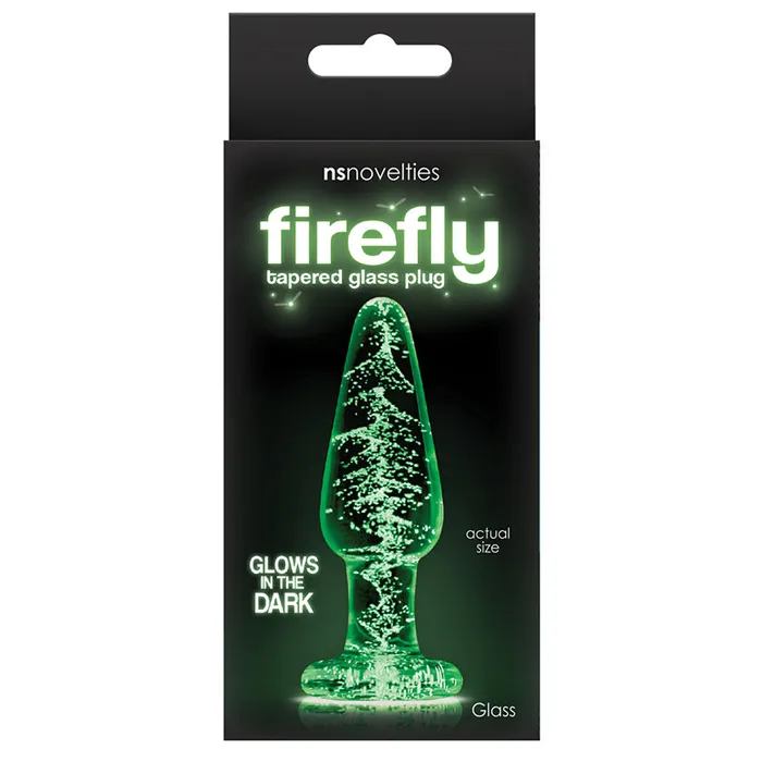 Firefly Glass Tapered PlugSmall Clear Ns Novelties Anal