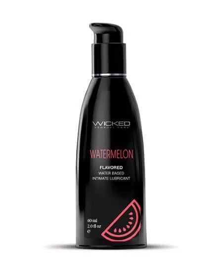 Lubricants Wicked Aqua Watermelon Flavored Personal Lubricant 2 fl oz Wicked Lubes Lubricants Wicked Aqua Watermelon Flavored Personal Lubricant 2 fl oz Wicked Lubes