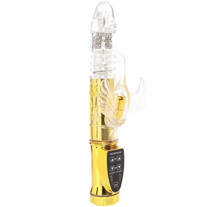 Male Sex Toys Wyld Vibes Deep Stroker Swan in Gold ns novelties