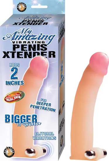 My Amazing Vibrating Penis Xtender 2 Inch Length Extension Beige Removable Bullet Vibrator Nasstoys Female Sex Toys My Amazing Vibrating Penis Xtender 2 Inch Length Extension Beige Removable Bullet Vibrator Nasstoys Female Sex Toys