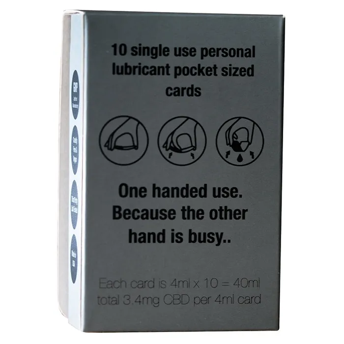 MyLubeCard CBD Infused Personal Lubricant 10pk MYLUBECARD Lubricants