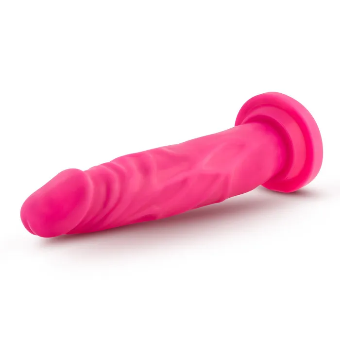 Neo By Blush Realistic Neon Pink 75Inch Long Dildo With Suction Cup Base Blush Anal
