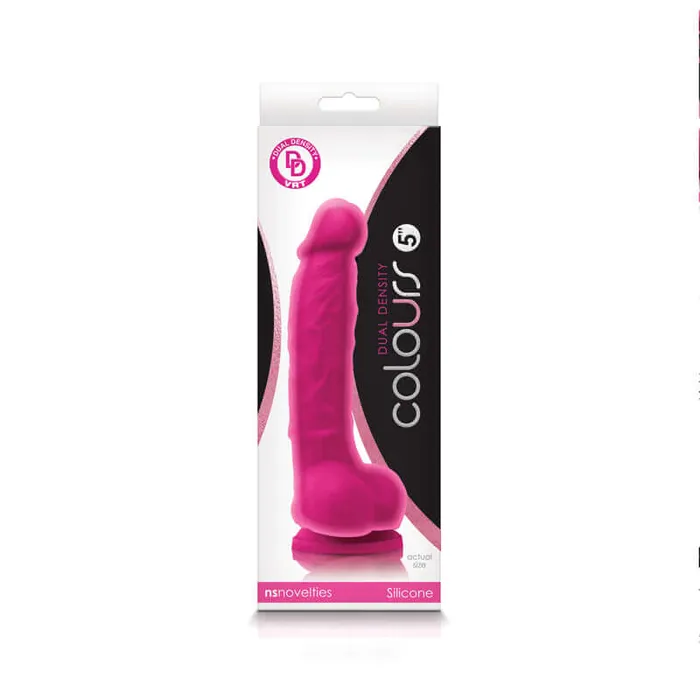 NS Novelties COLOURS DUAL DENSITY 5 DILDO PINK Dildos