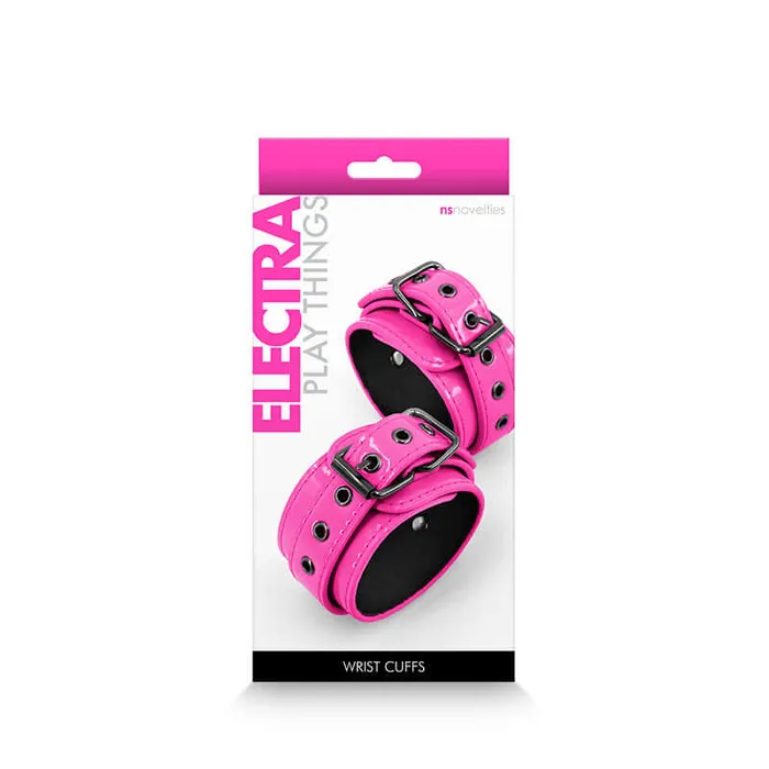 NS Novelties Vibrators Electra Wrist Cuffs Pink