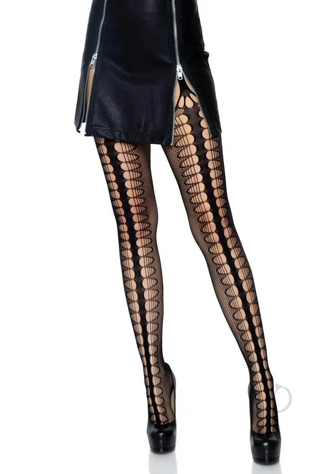 Scale Net Suspender Hose Os Black Leg Avenue Inc Anal