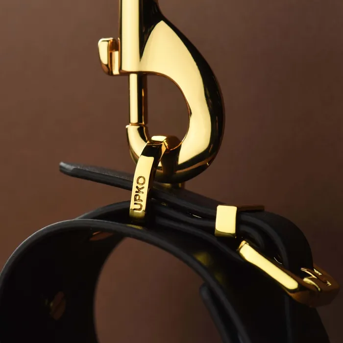 UPKO Restraints FUCK ME Luxury Italian Leather Handcuffs by UPKO