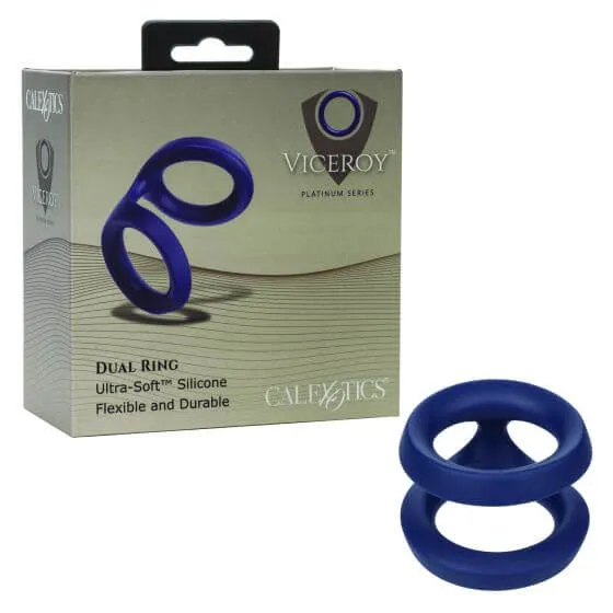 Vibrators Viceroy Dual Ring Blue California Exotic Novelties