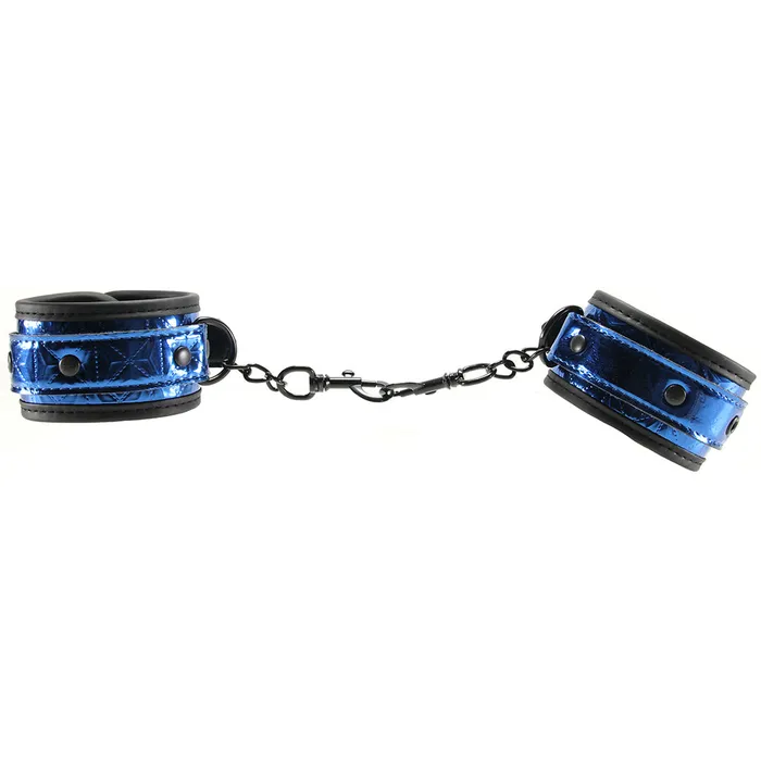 WhipSmart Deluxe Universal Buckle Cuffs in Blue XGen Vibrators WhipSmart Deluxe Universal Buckle Cuffs in Blue XGen Vibrators