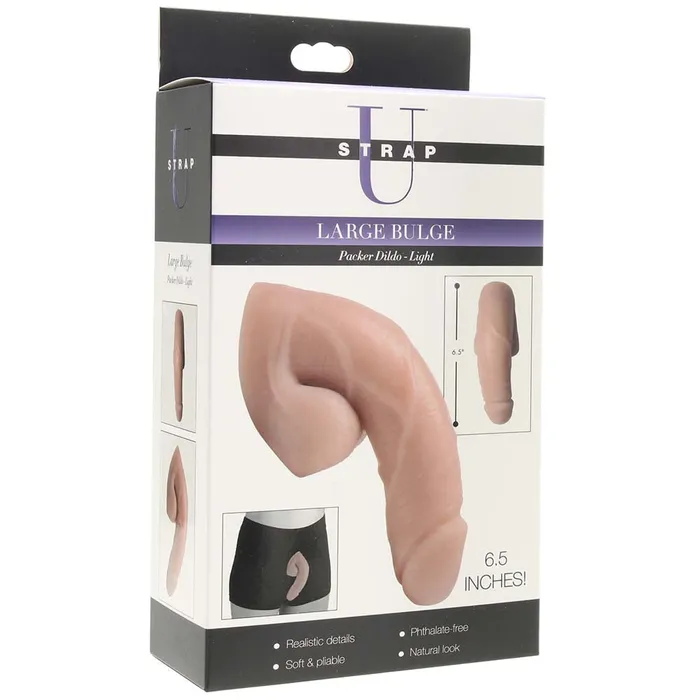 XR Brands Dildos Strap U Large Bulge 65 Inch Packer Dildo in Light XR Brands Dildos Strap U Large Bulge 65 Inch Packer Dildo in Light