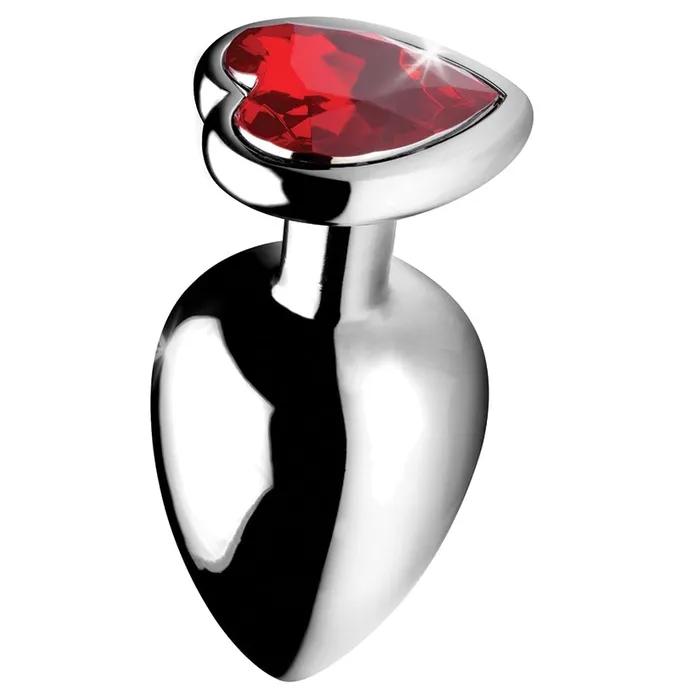 XR Brands Male Sex Toys Booty Sparks Red Heart Gem Anal PlugLarge